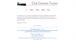 Desktop Screenshot of clubcameratucson.org