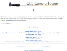 Tablet Screenshot of clubcameratucson.org